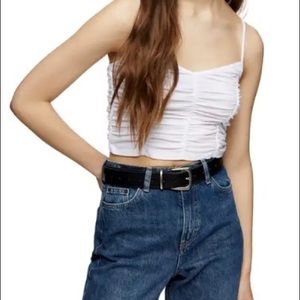 Topshop cinch crop top